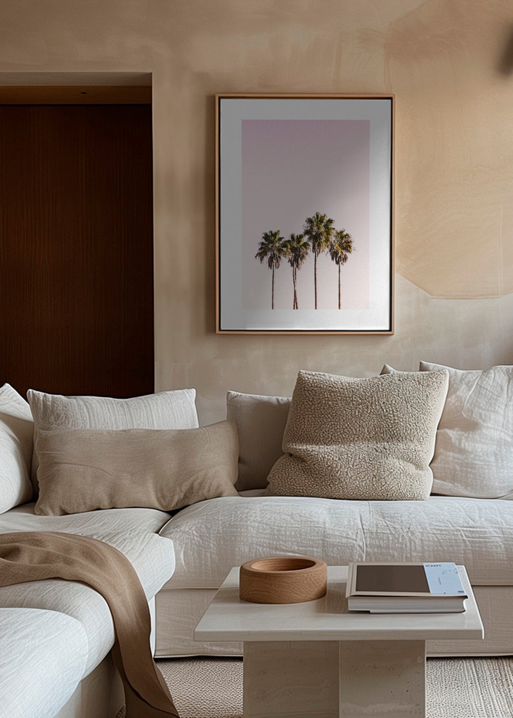Palm trees and sky