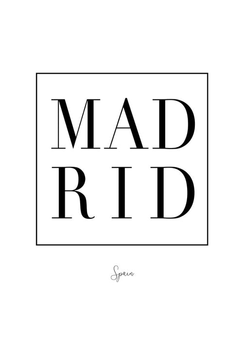 Stadskunst Madrid serif typografie