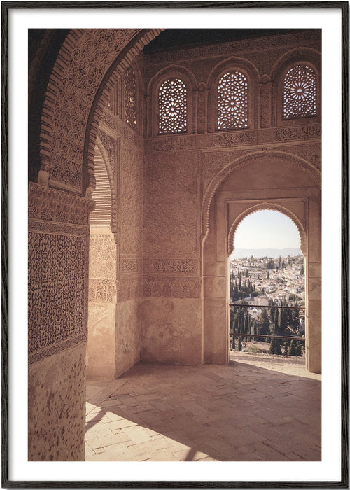 Keuken kunst met Moorse boog in de Alhambra