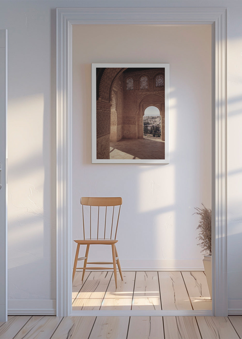 Keuken kunst met Moorse boog in de Alhambra