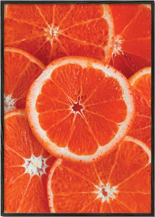 Keuken kunst met sinaasappelschijfjes