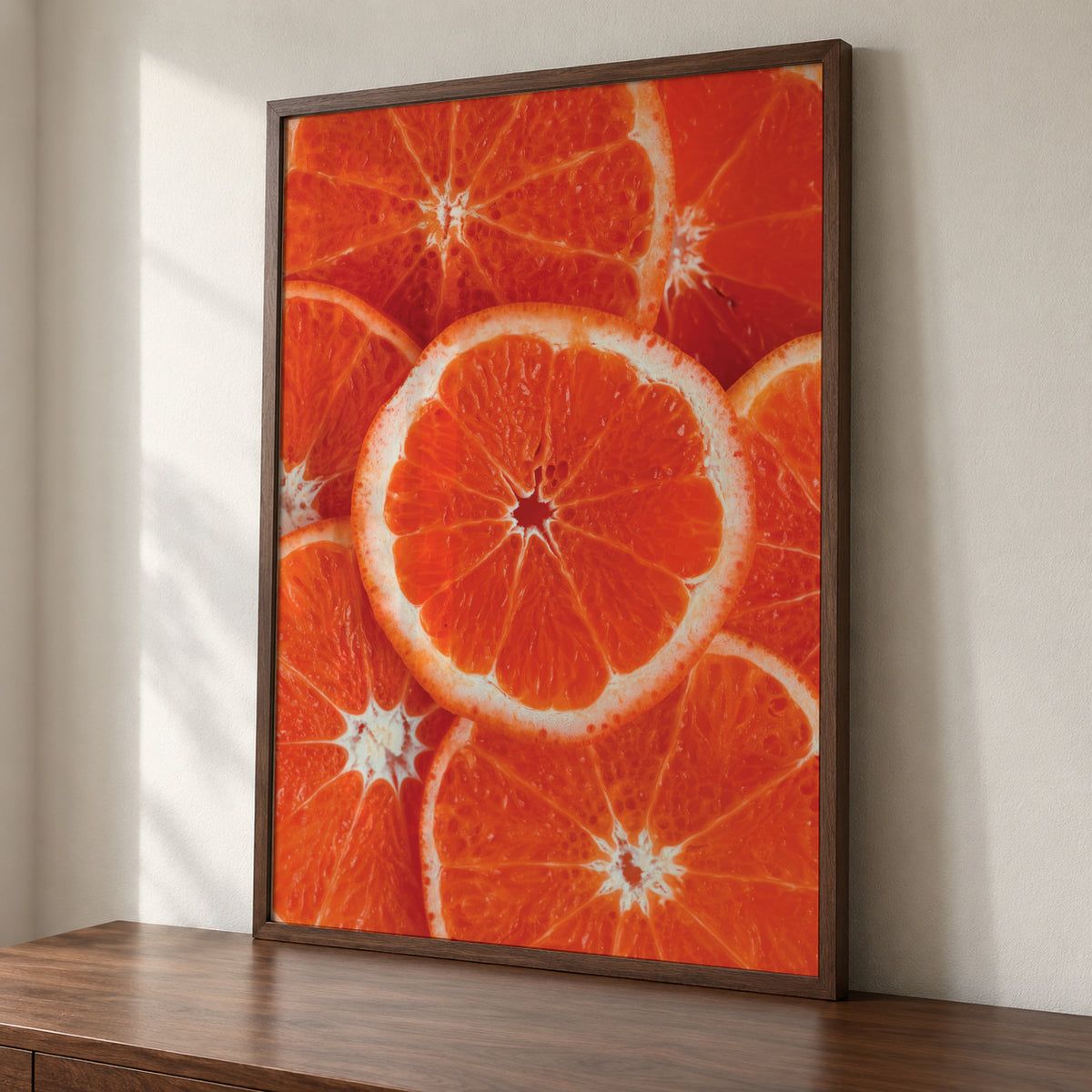 Orange lovers - Framed poster detail