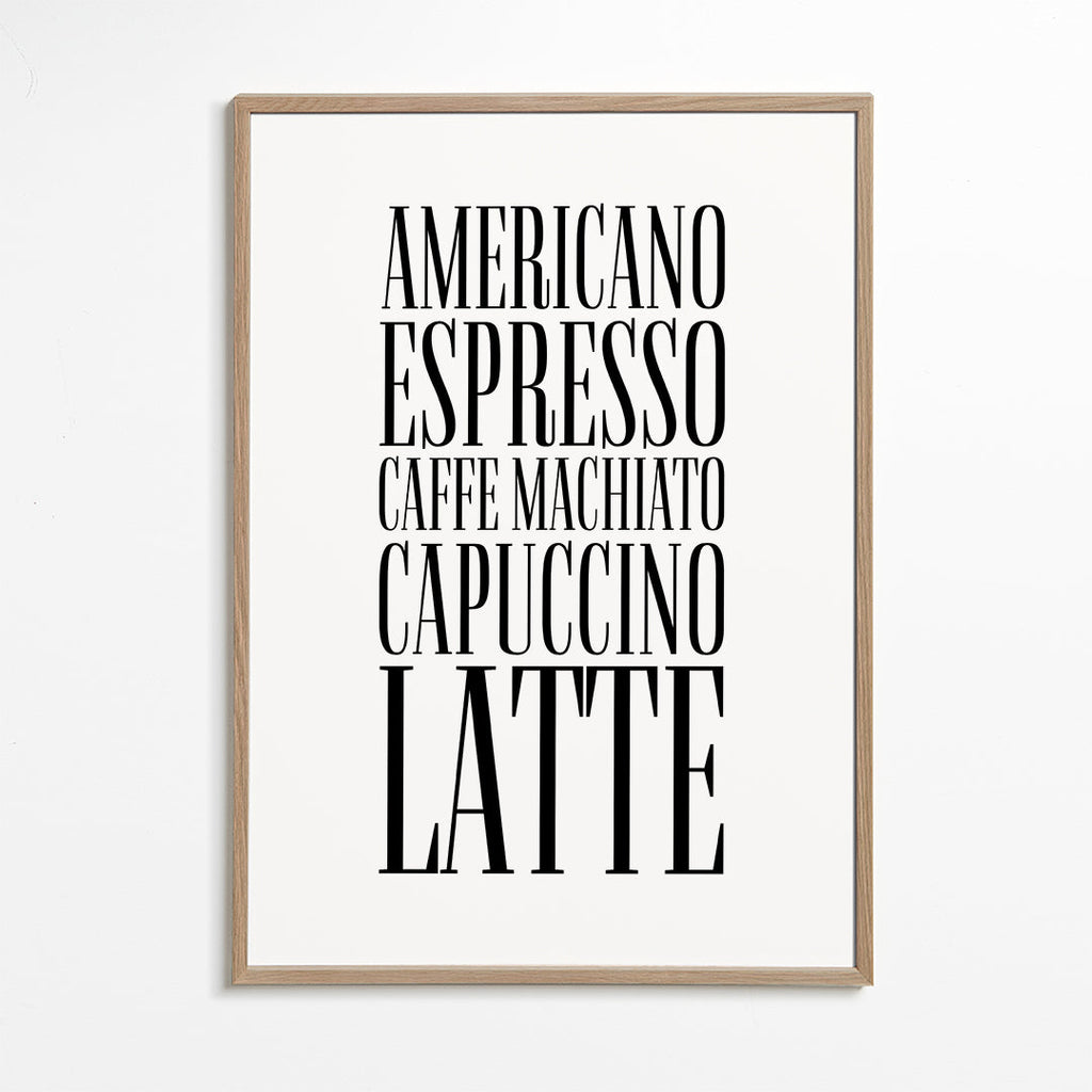 Coffee types