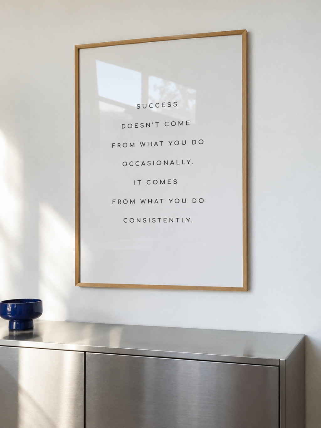 Success quote - Framed poster in an interior
