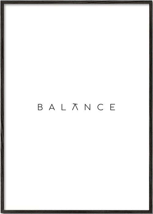 Minimalistisch ontwerp Balance typografie