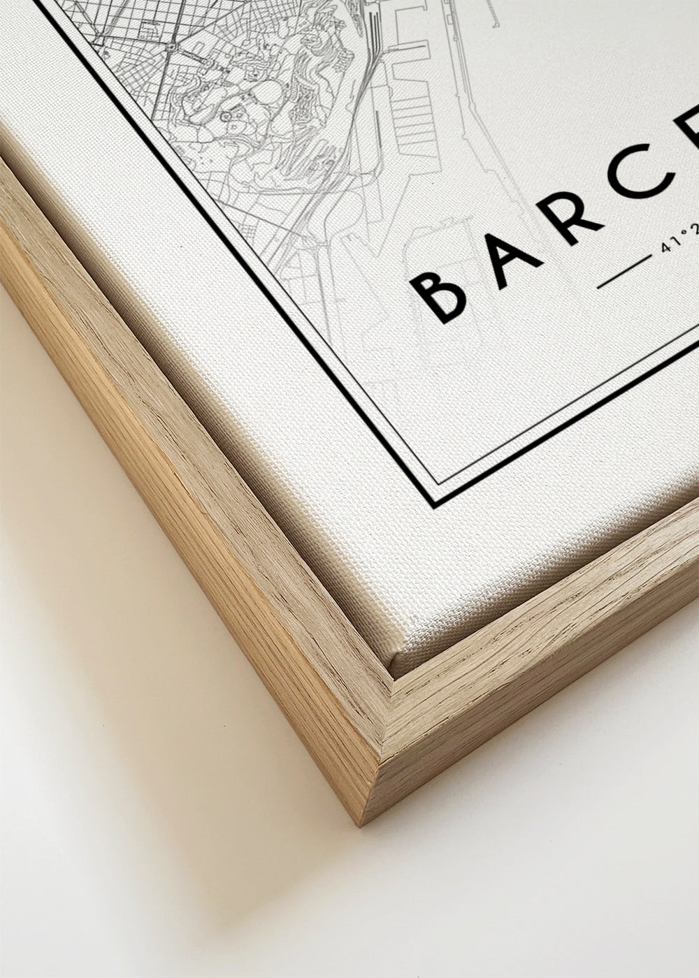Stadsposter Barcelona kaart grafisch