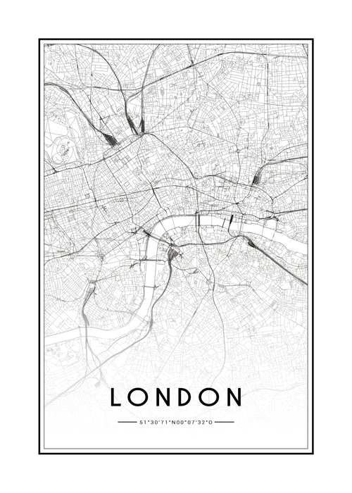 London map - Unframed art print
