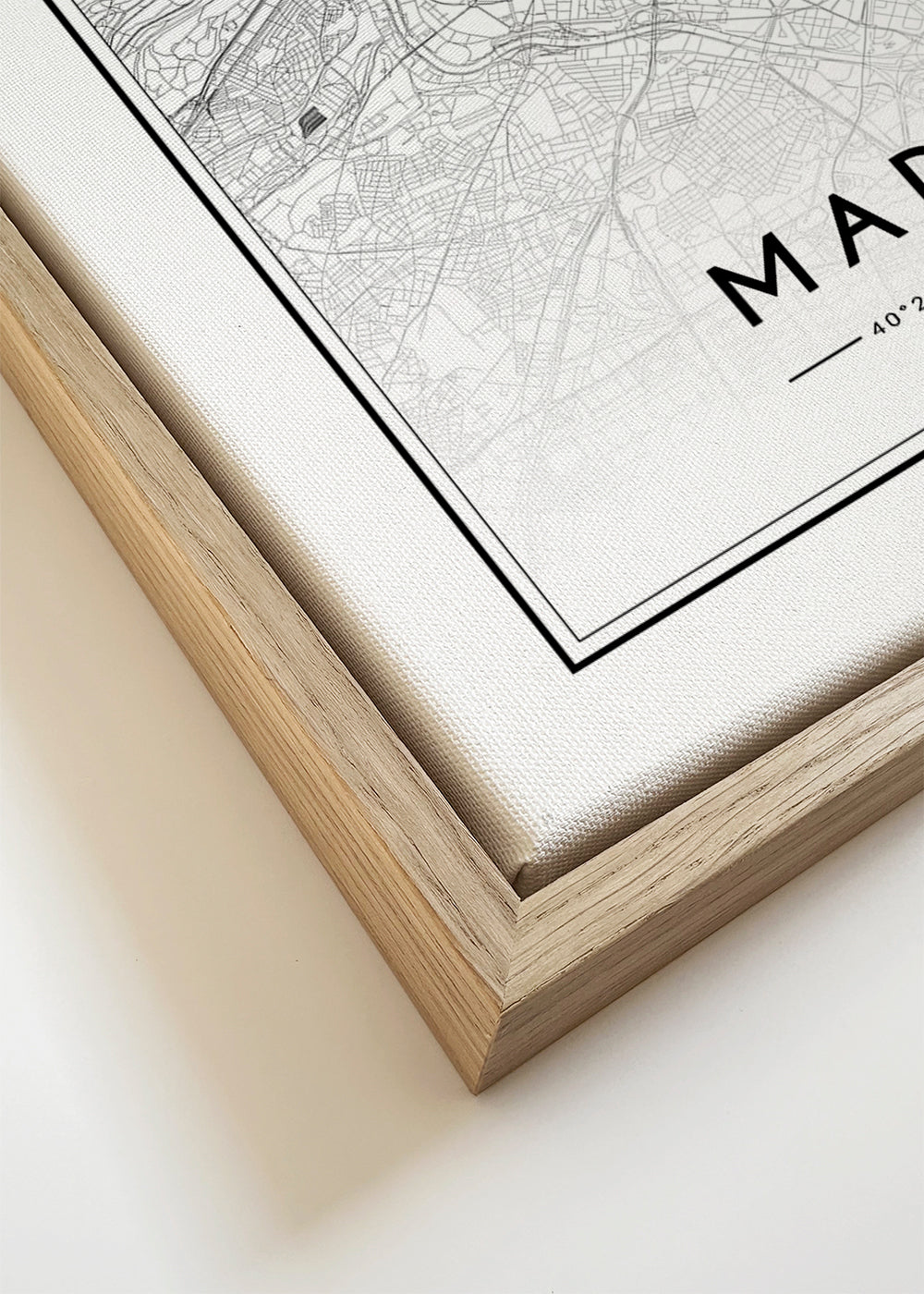 Madrid stadskaart print
