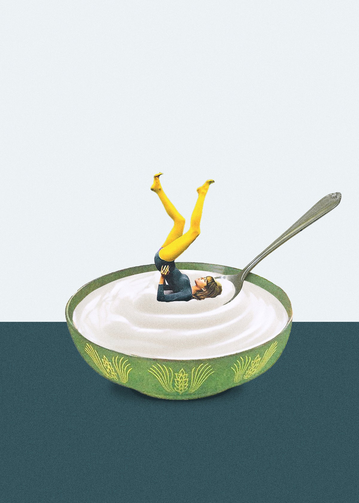Yoga in my yogurt - Unframed art print