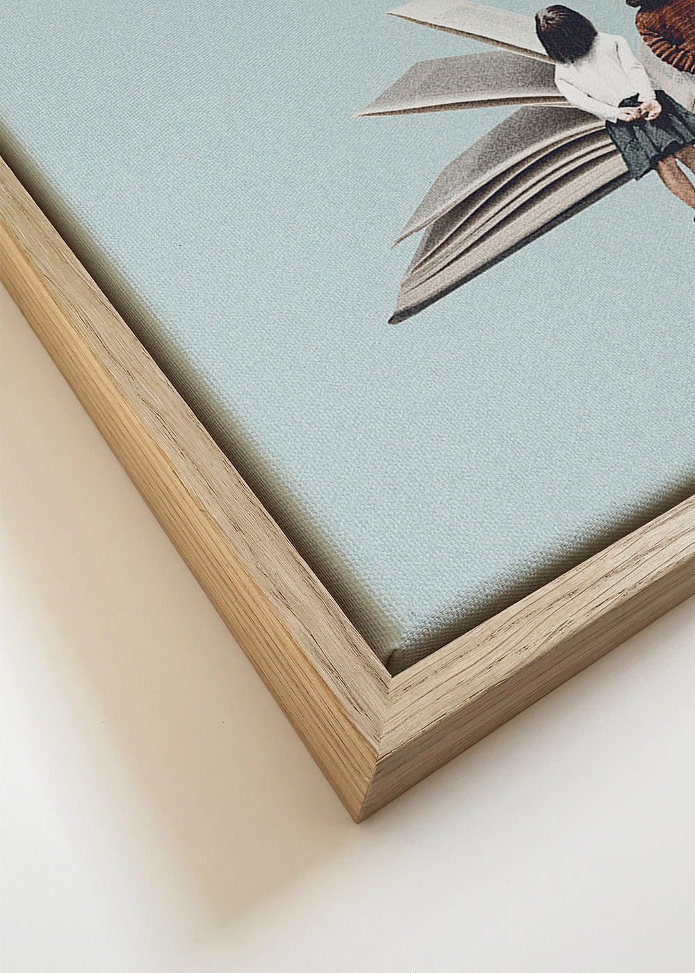 Illustratie van kinderen en vogels op een open boek