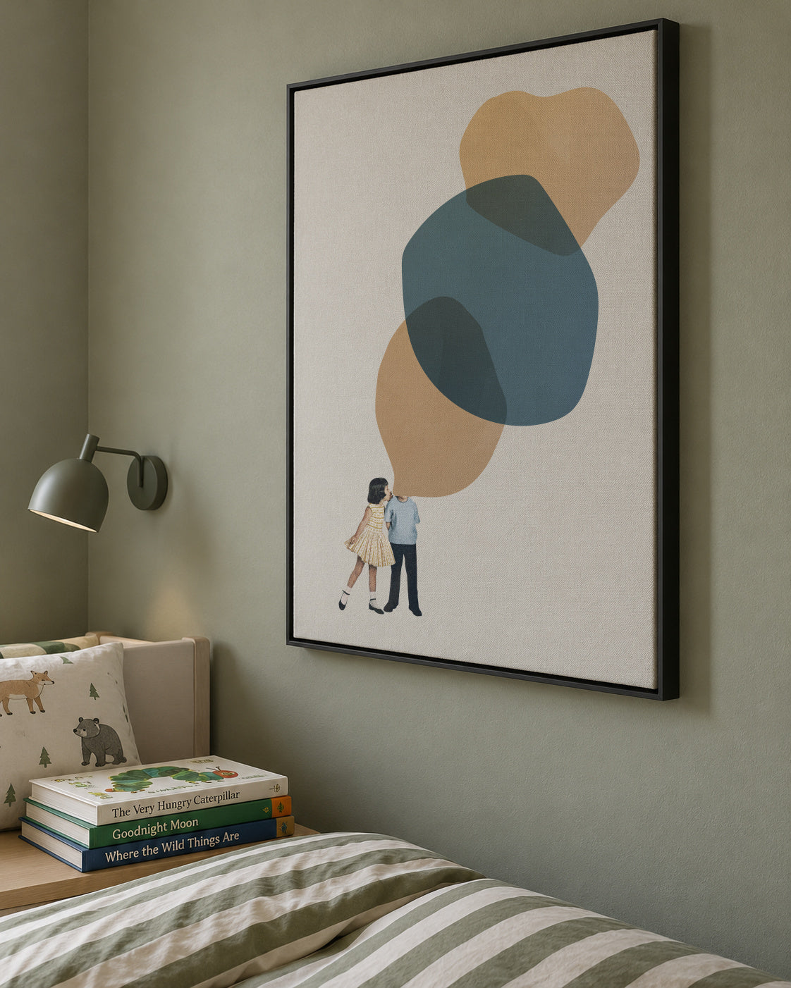 A thousand stories to tell - Framed canvas in an interior
