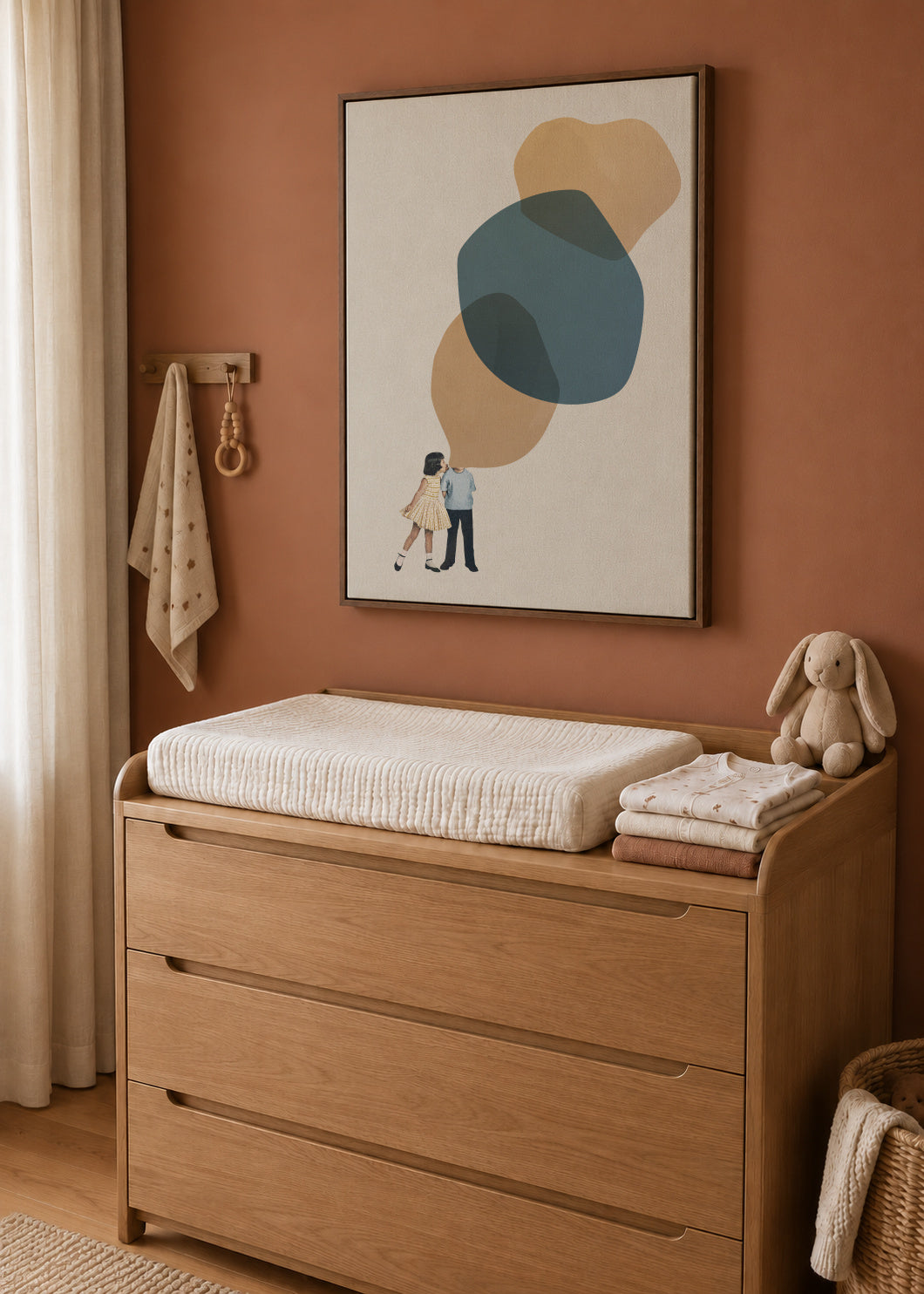 A thousand stories to tell - Framed canvas in an interior