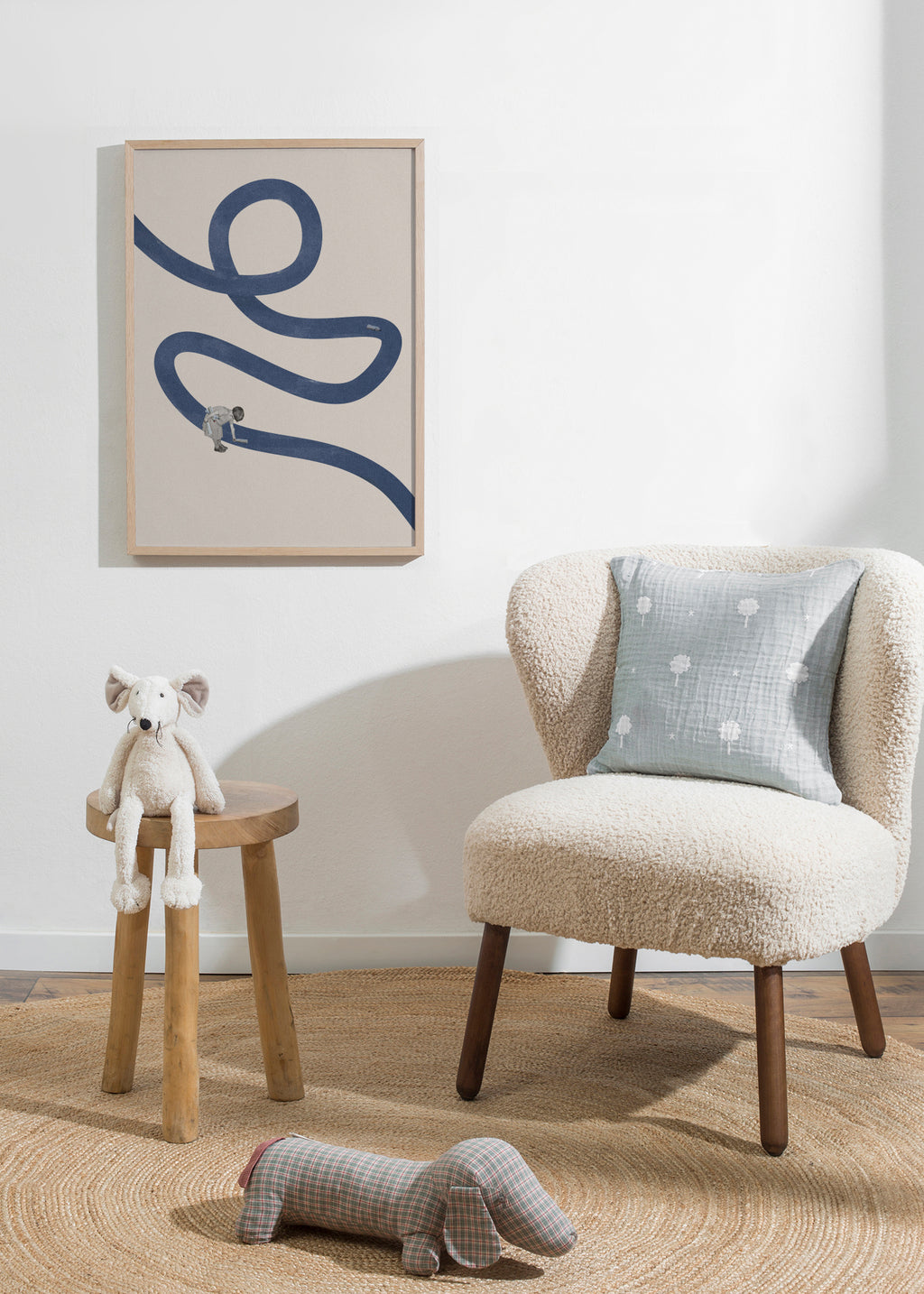 River cleanse - Framed poster in an interior