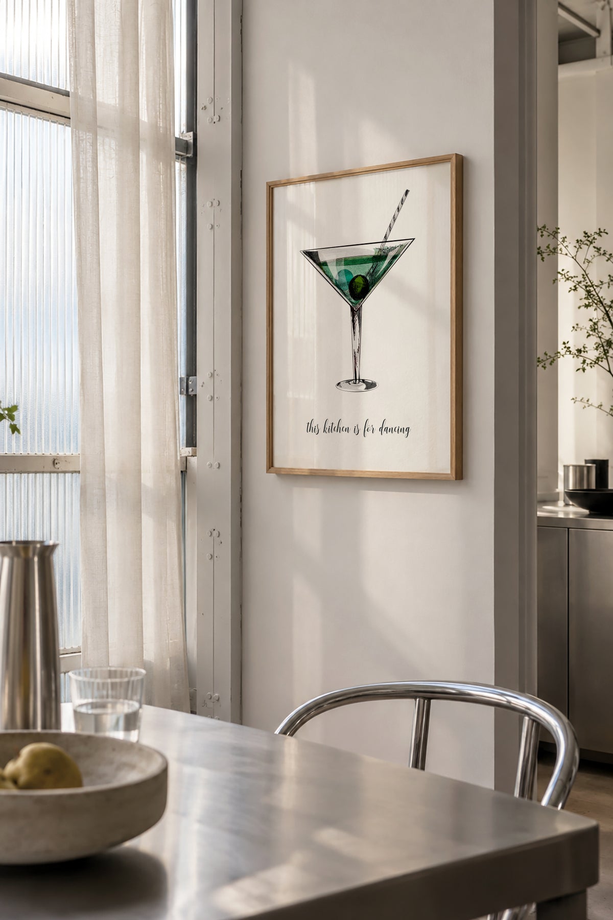 Dancing - Framed poster in an interior