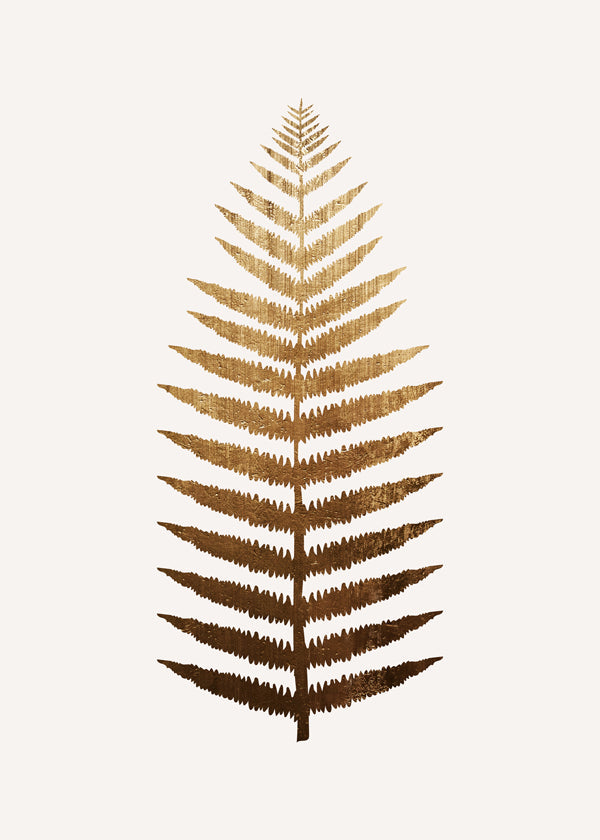 Botanische print gouden blad