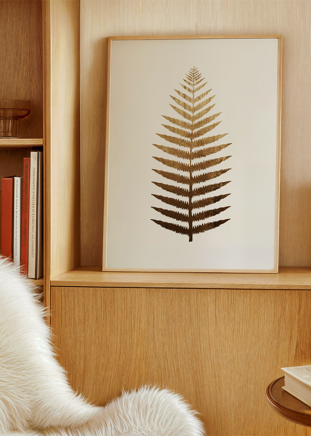 Botanische print gouden blad