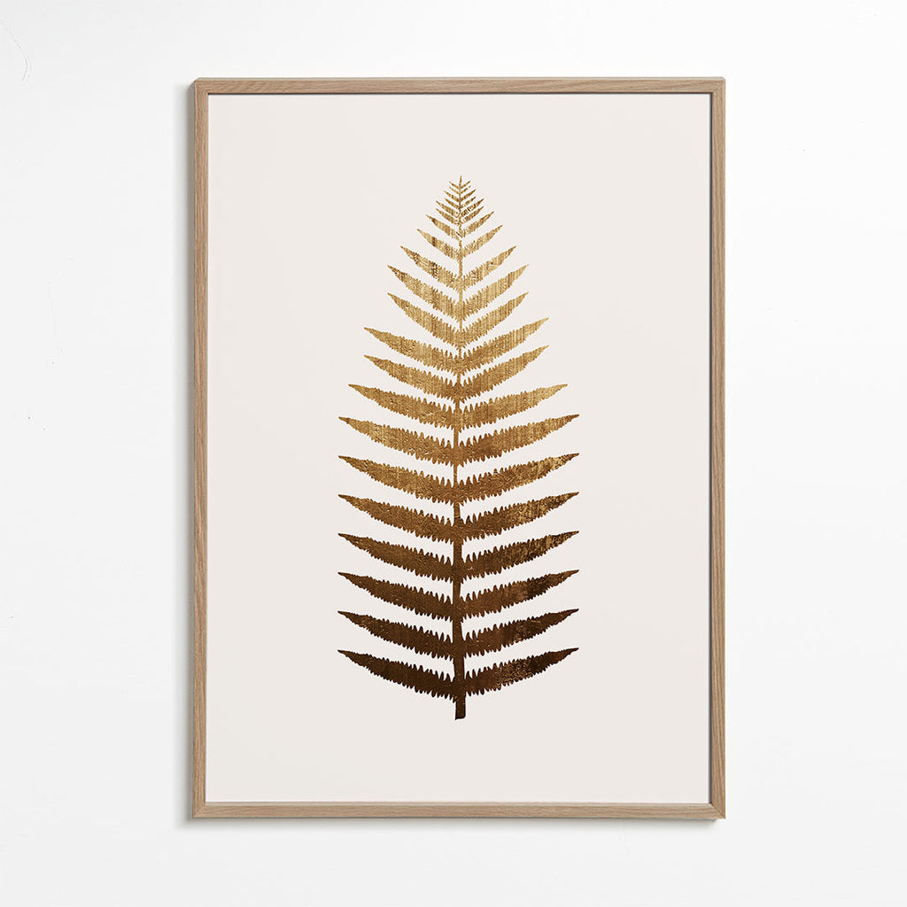 Botanische print gouden blad