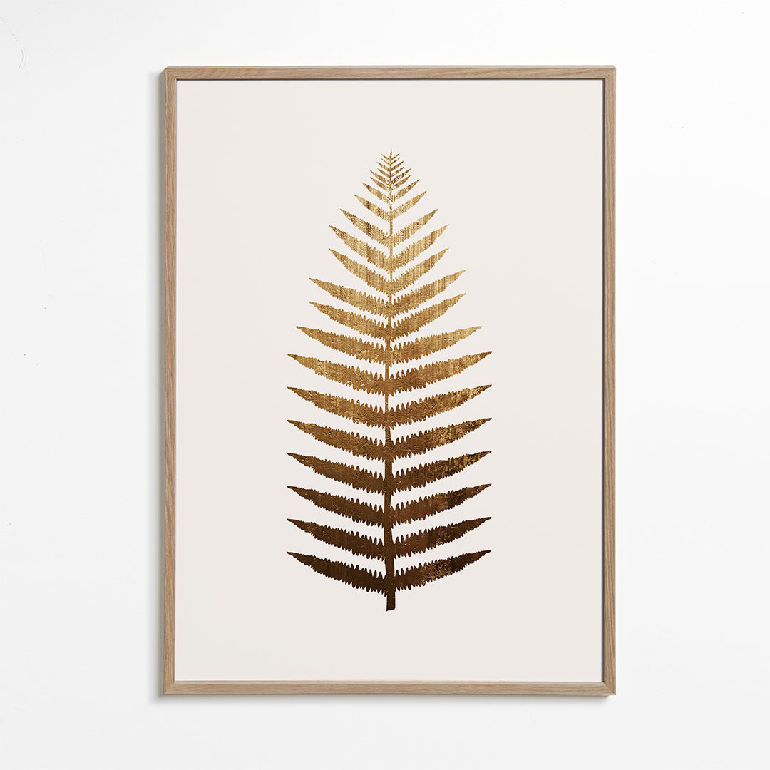 Botanische print gouden blad