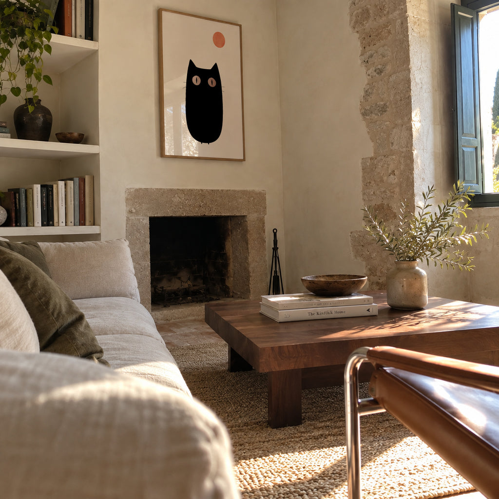The cat - Framed poster in an interior