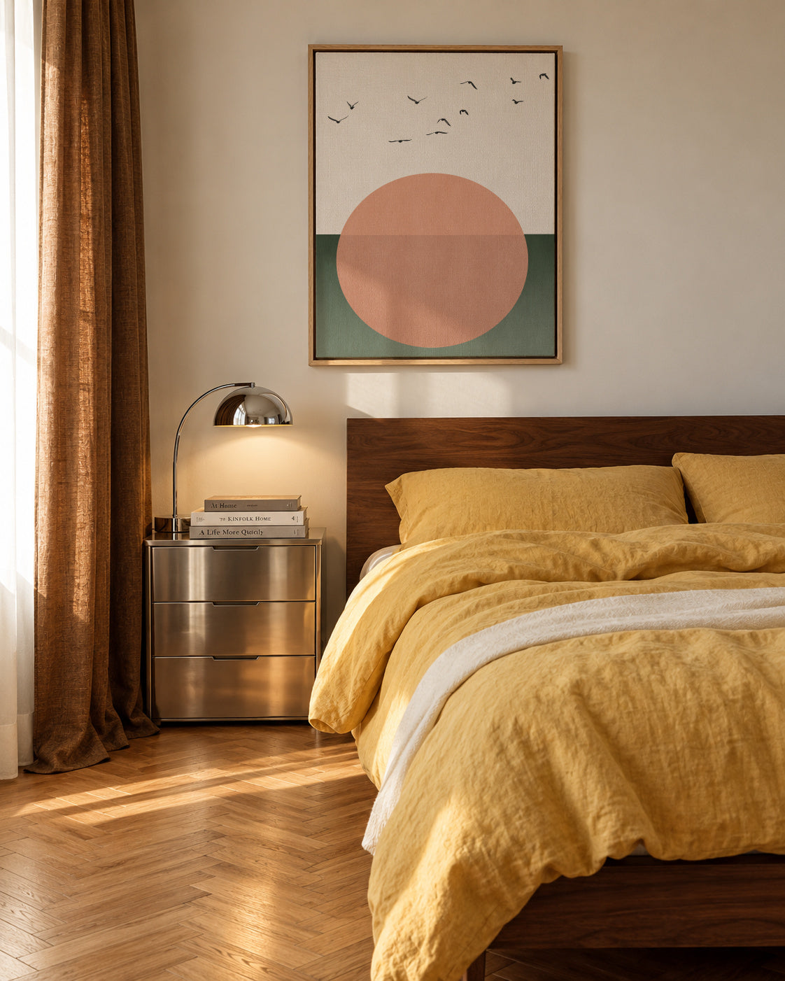 Rising - Framed canvas in an interior