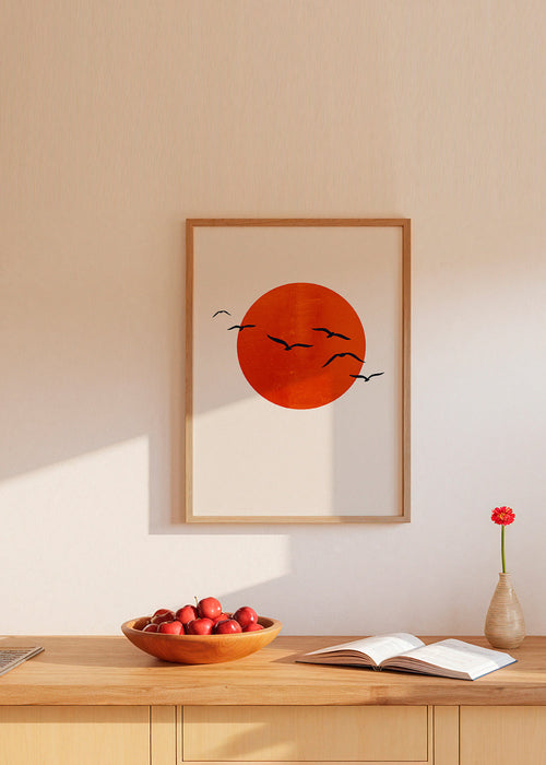 Minimalistische zonposter