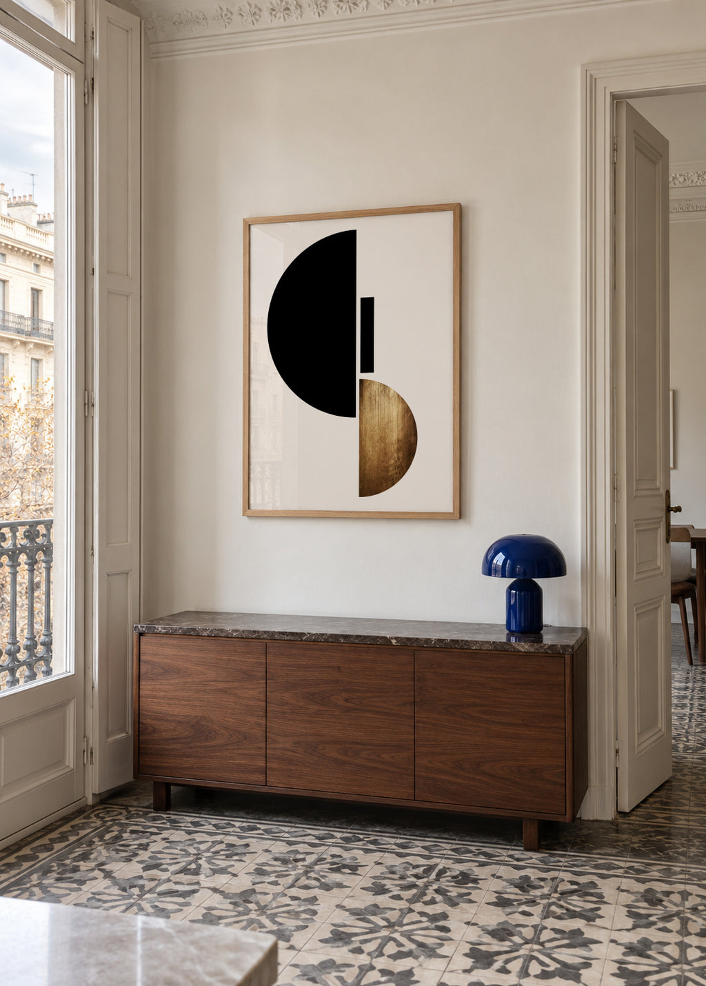 Shape No.3 - Framed poster in an interior