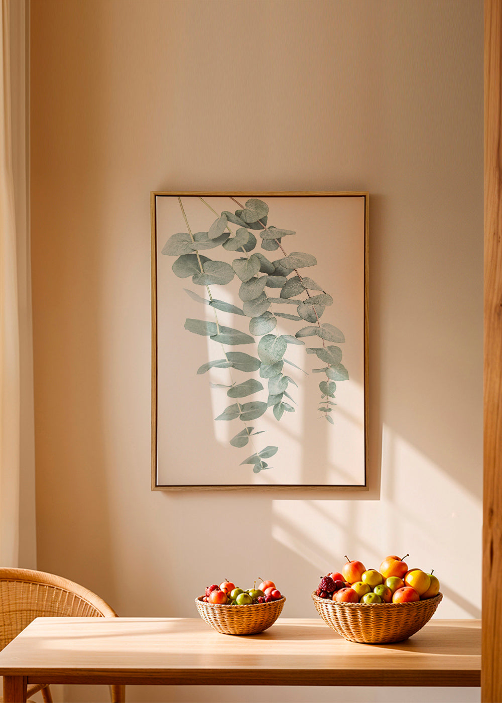 Botanische poster met hangende eucalyptus