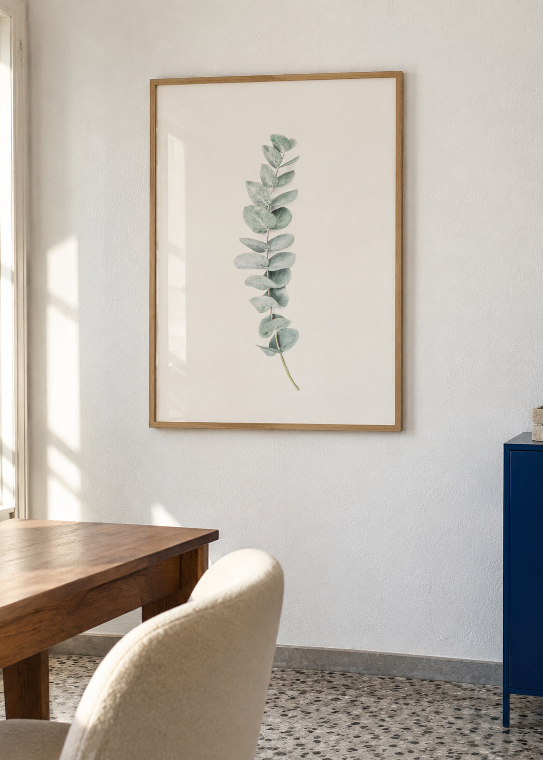 Eucalyptus II - Framed poster in an interior