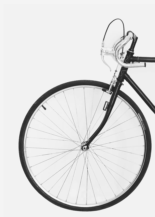Sport kunst minimal fietswiel