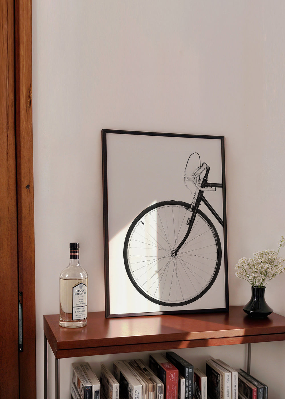 Sport kunst minimal fietswiel