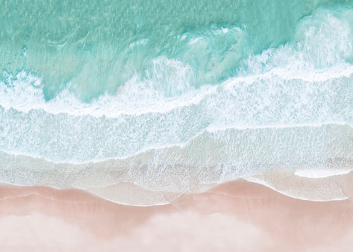 Luchtfoto strandlandschap in turkoois