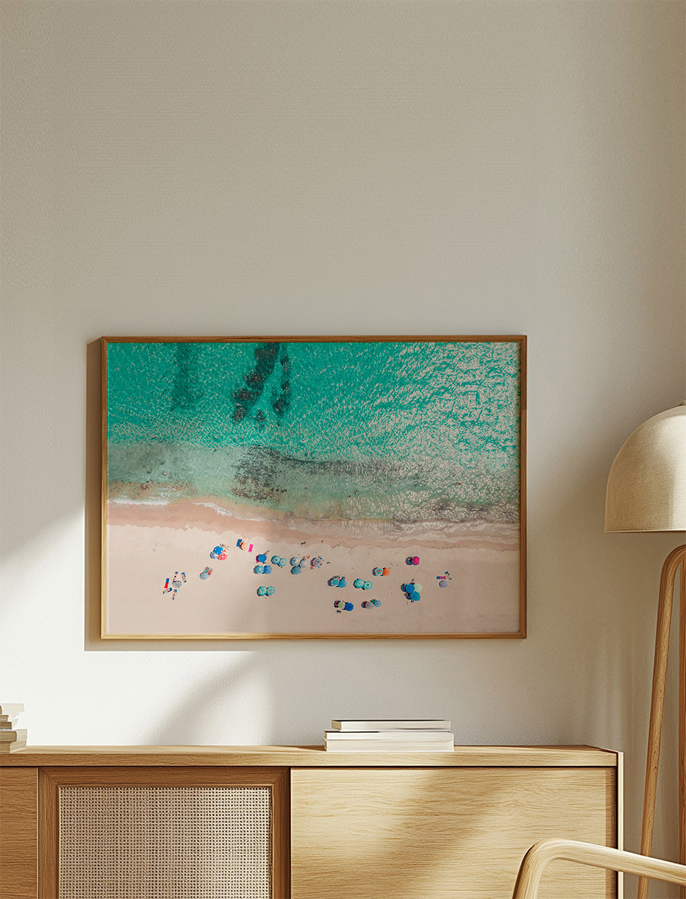 Landschap kunst: luchtfoto van het strand