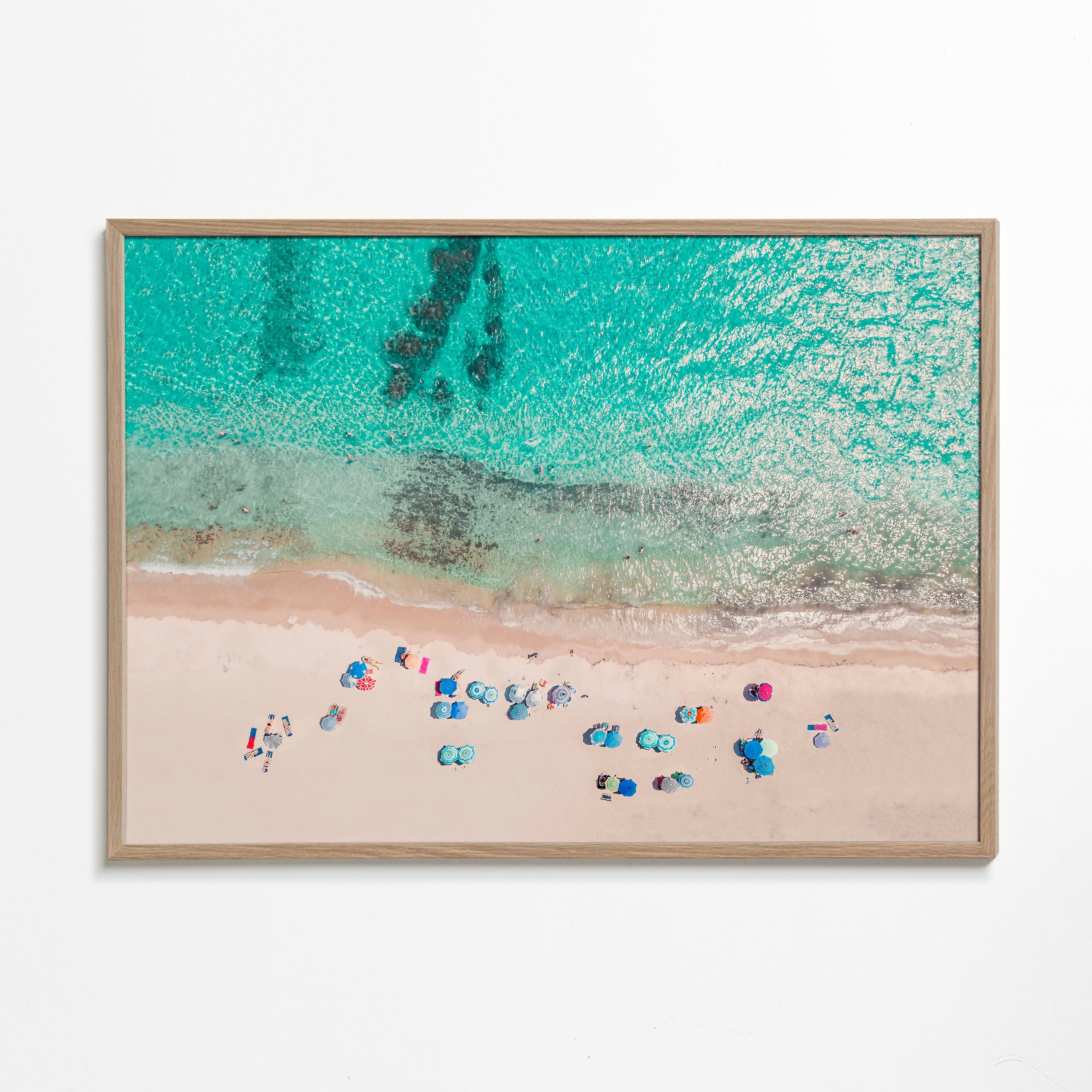 Landschap kunst: luchtfoto van het strand
