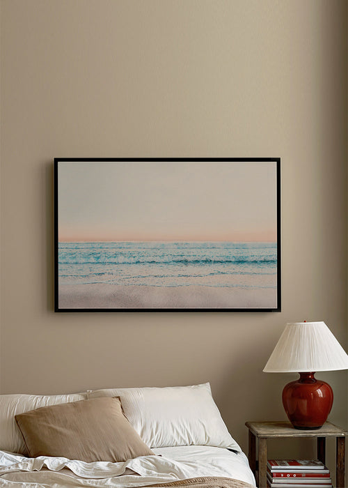 Landschap kunst: rustige kust bij zonsopgang
