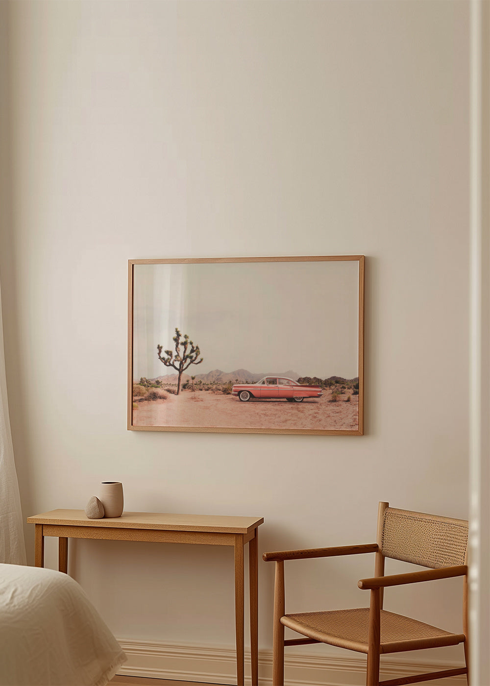 In the desert - Framed poster in an interior
