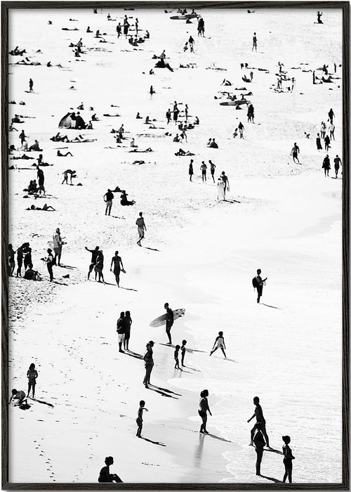 Landschap poster strand silhouetten