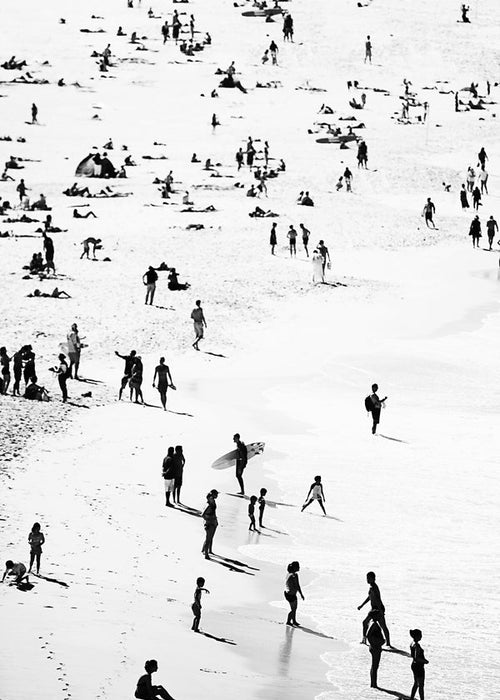 Landschap poster strand silhouetten
