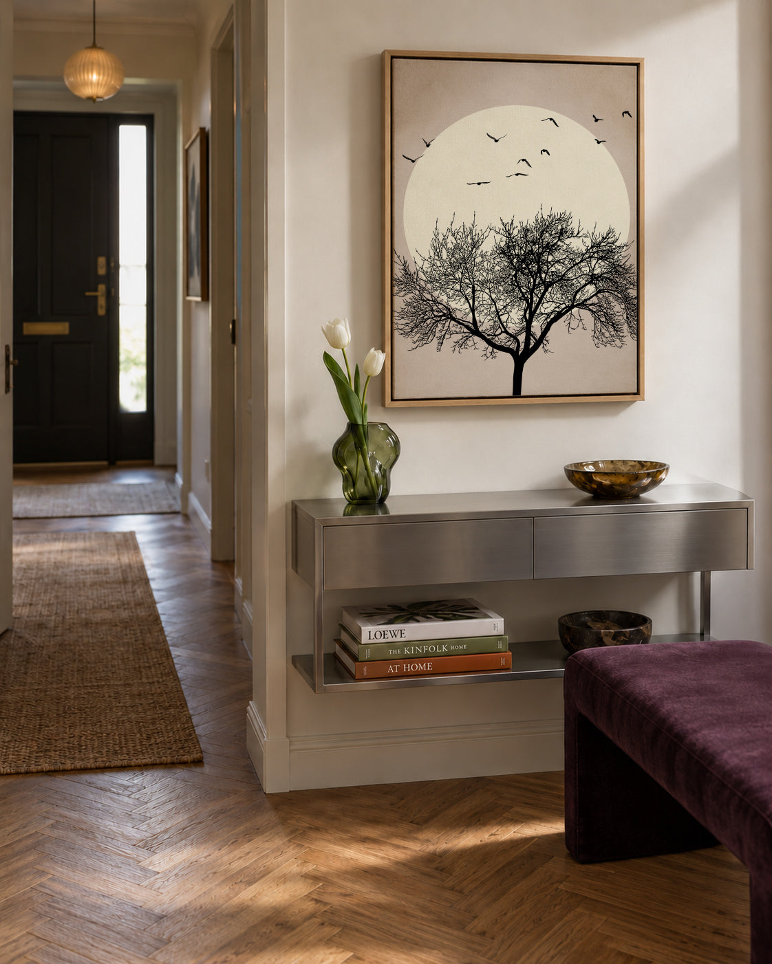 Dreamers - bright - Framed canvas in an interior