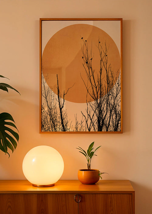 Botanische print oker zon