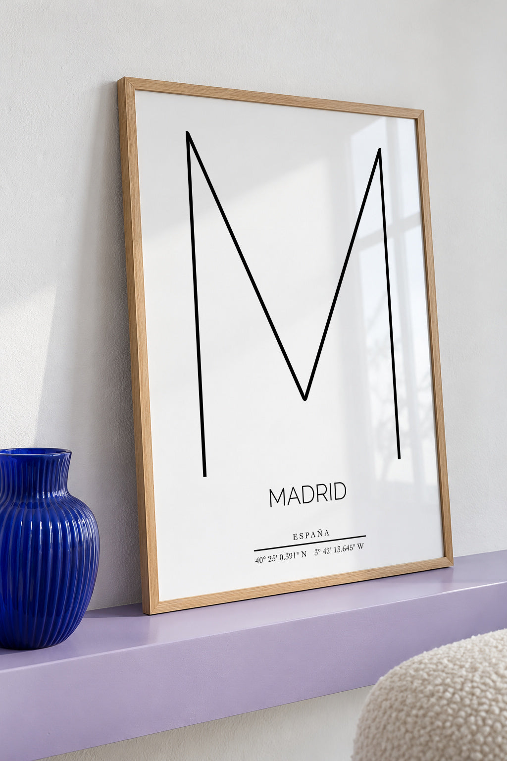 MADRID - Framed poster detail