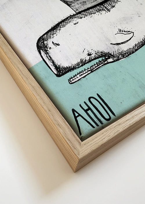 Kunstwerk walillustratie met schepen