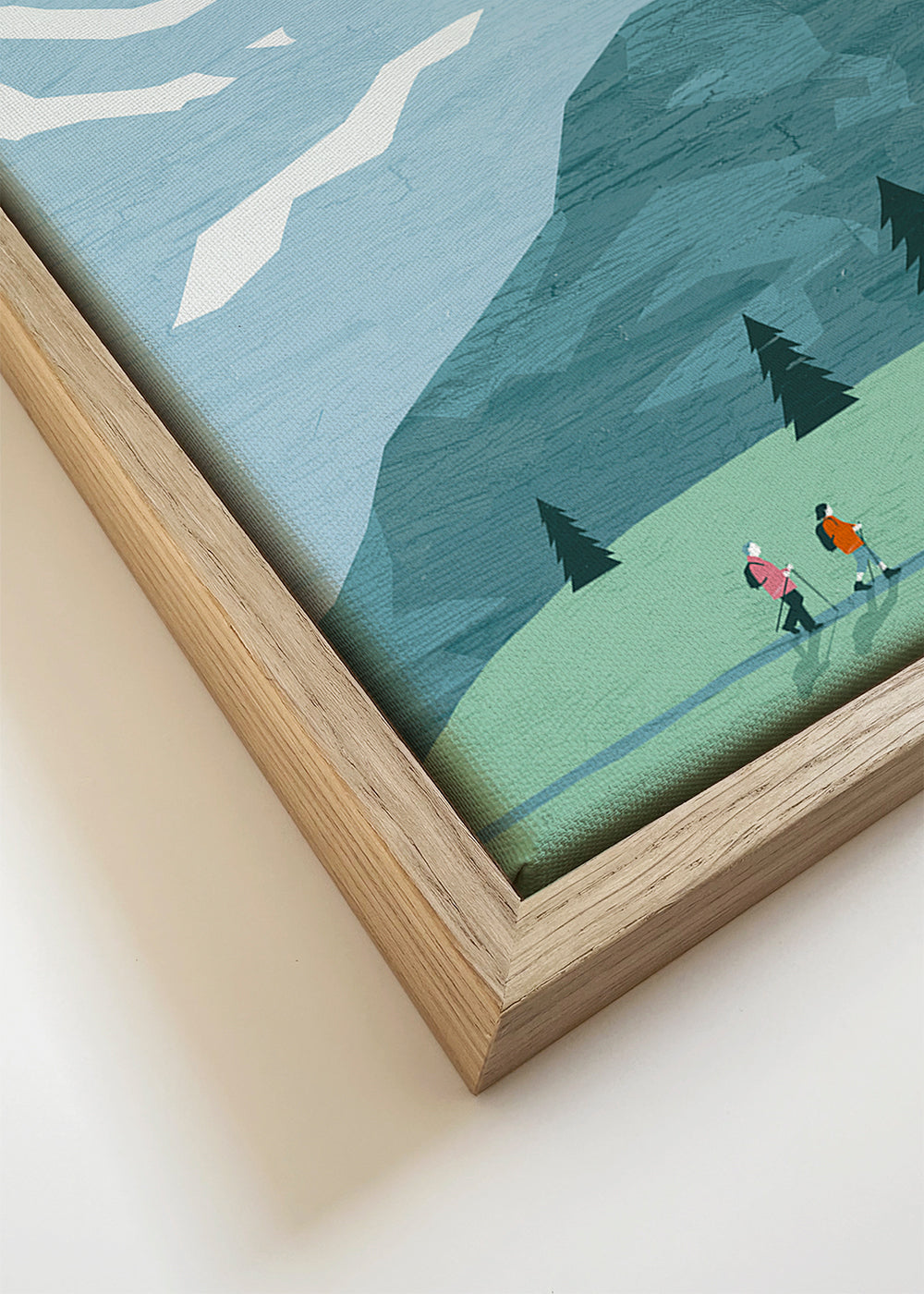 Landschap kunst Allgäu illustratie