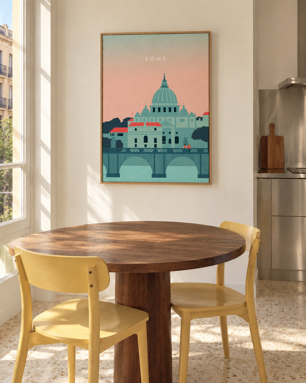 Rome - Framed canvas in an interior