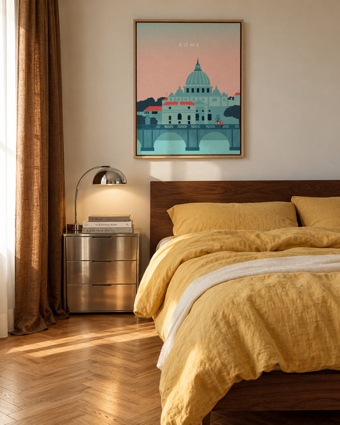 Rome - Framed canvas in an interior