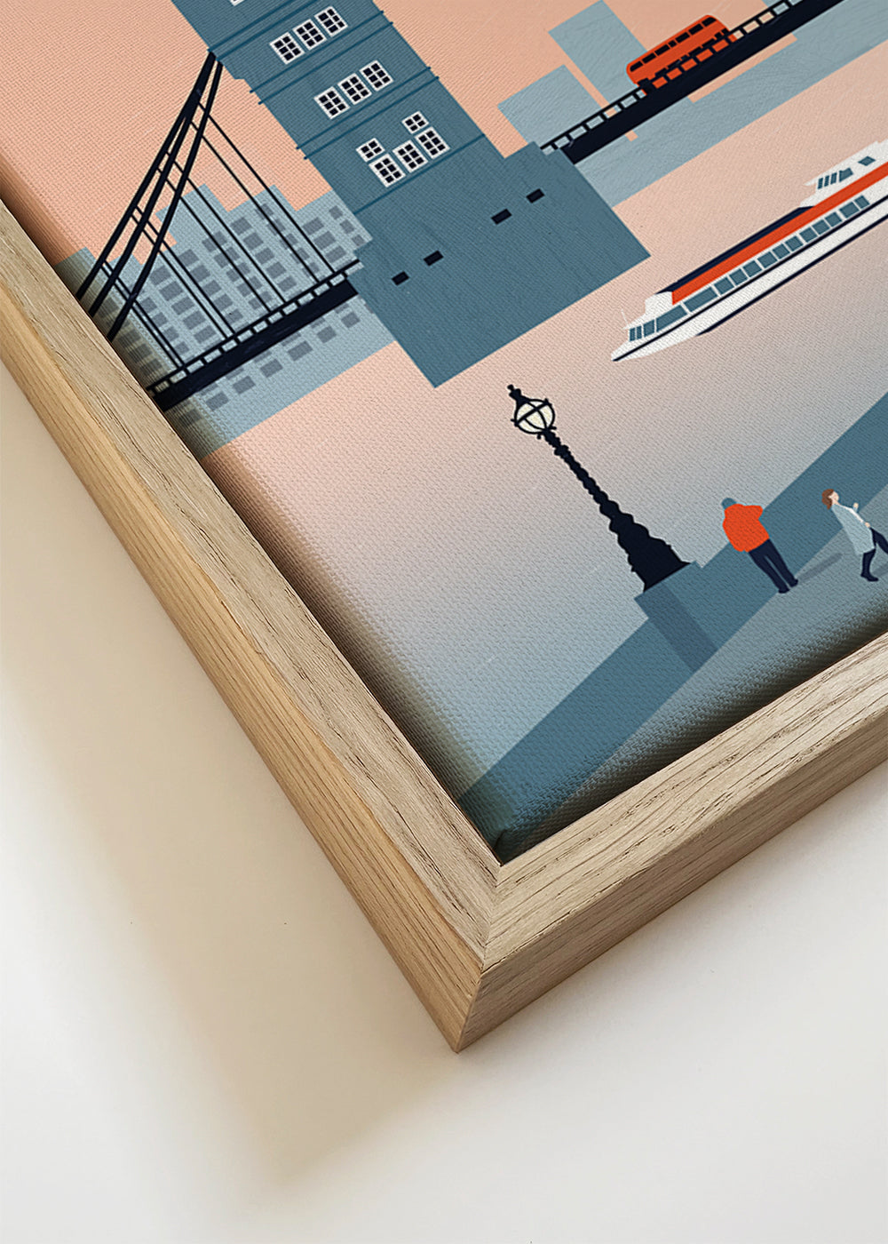 Stadskunst London brug illustratie