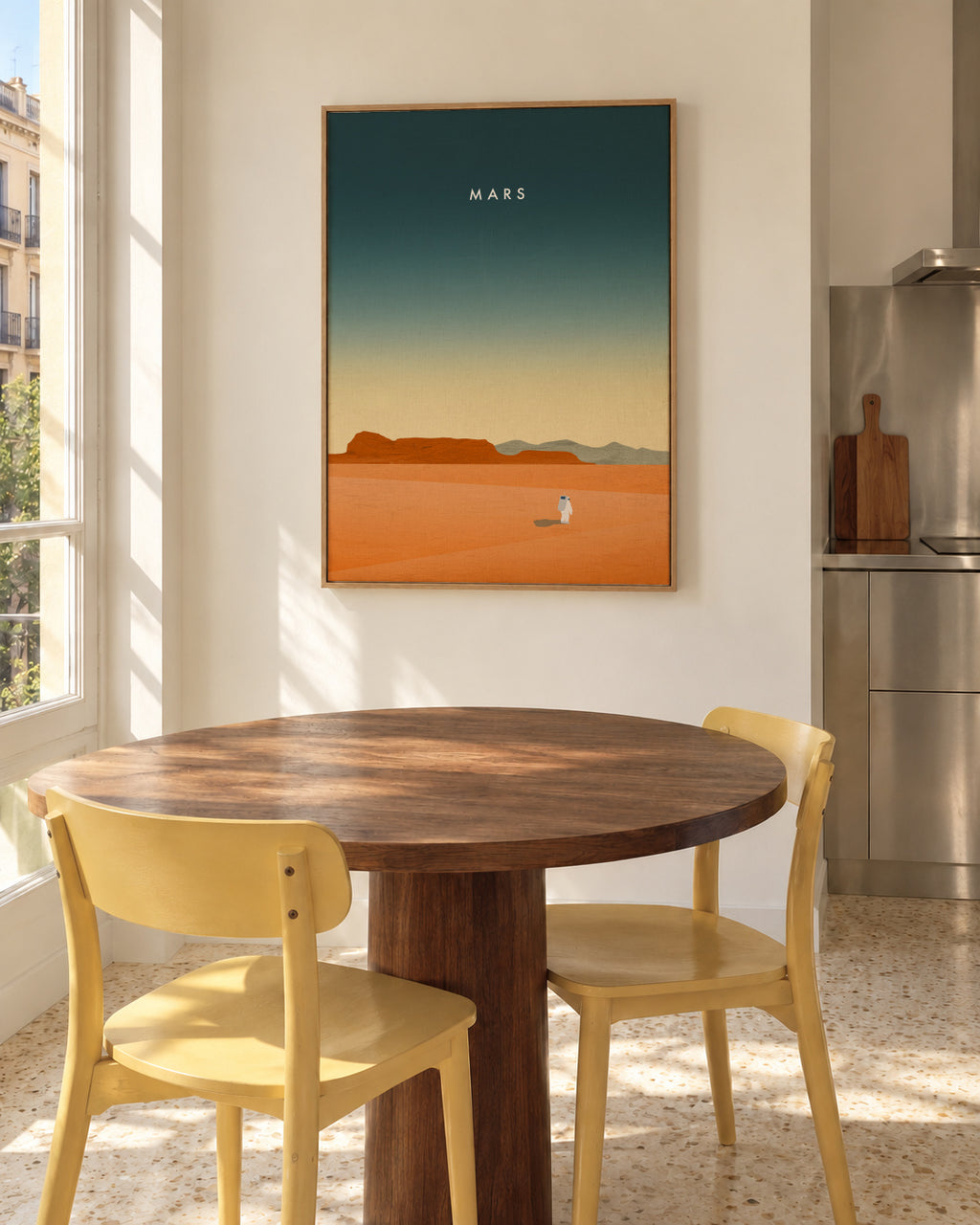 Mars - Framed canvas in an interior
