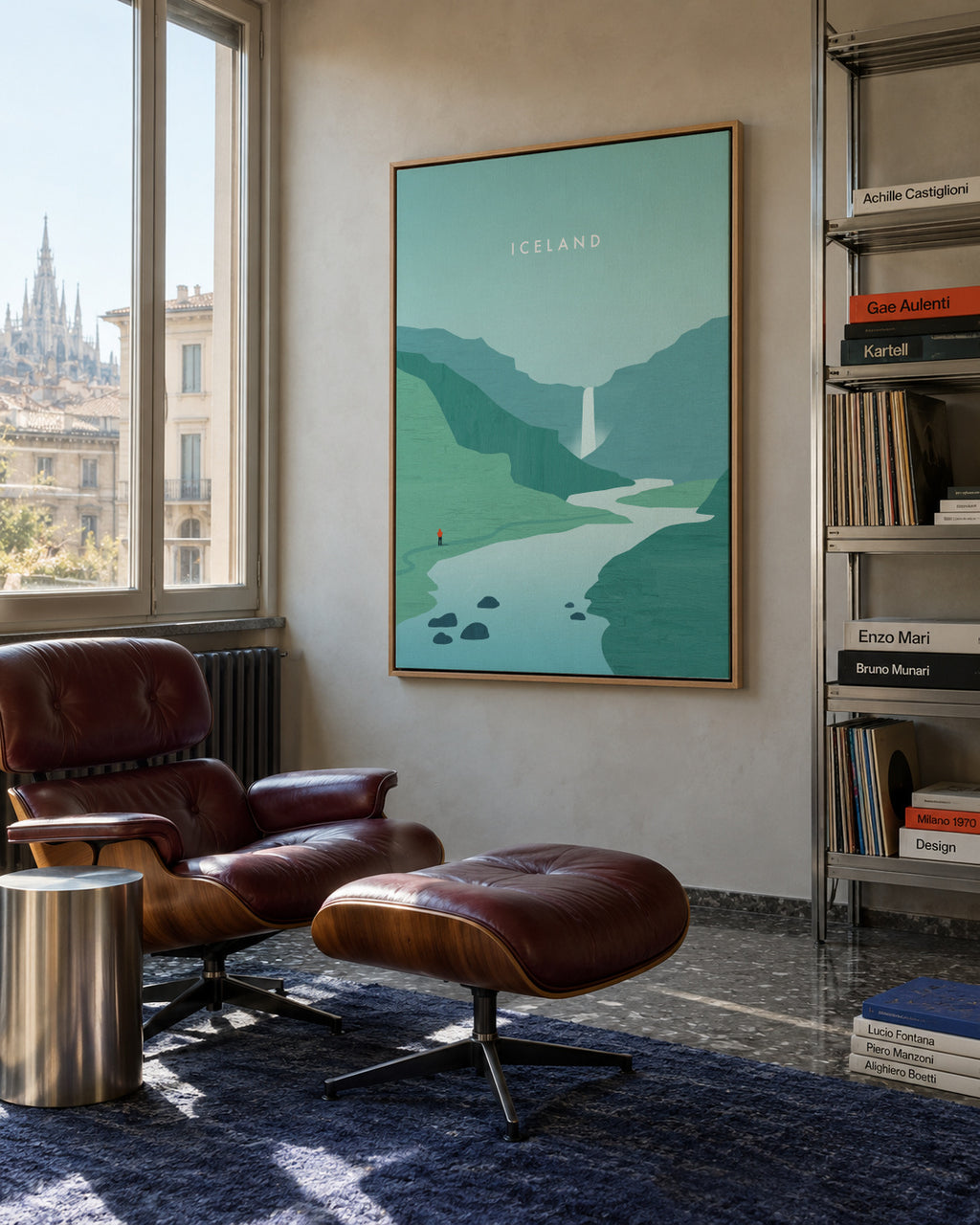 Iceland - Framed canvas in an interior