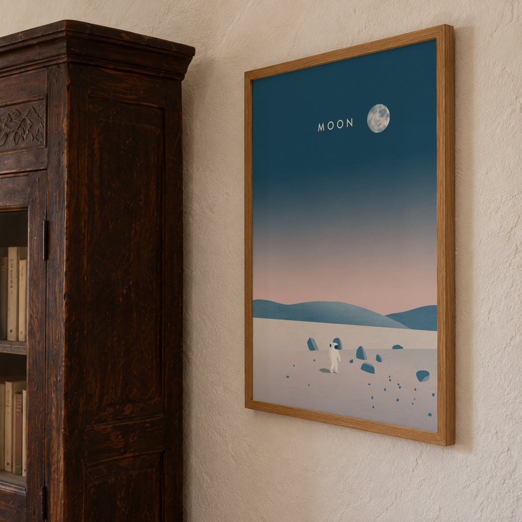 Moon - Framed poster detail