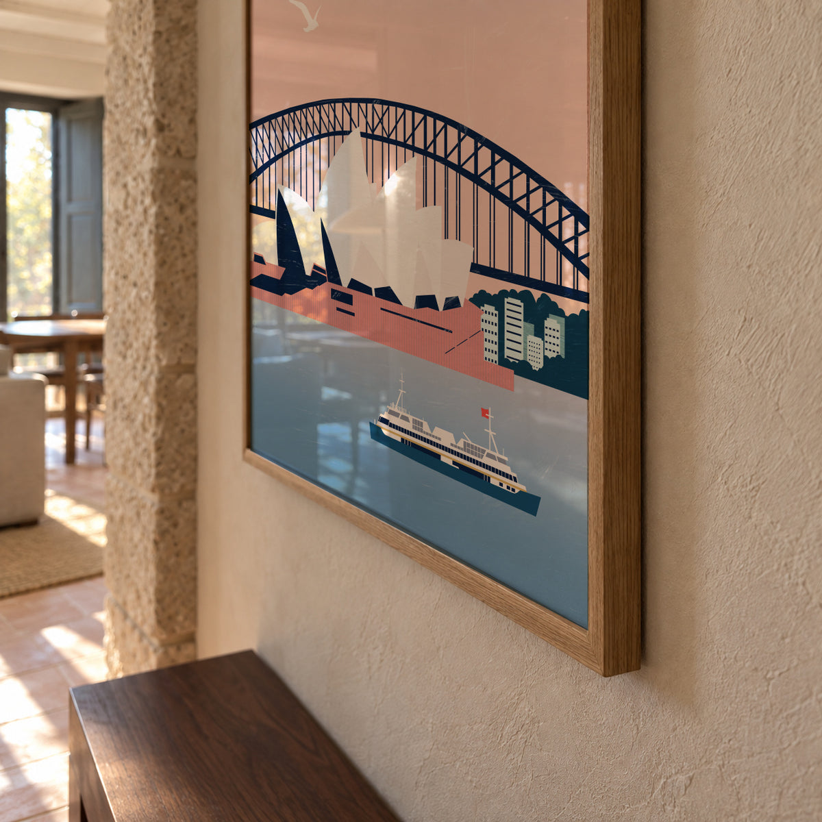 Sydney - Framed poster detail