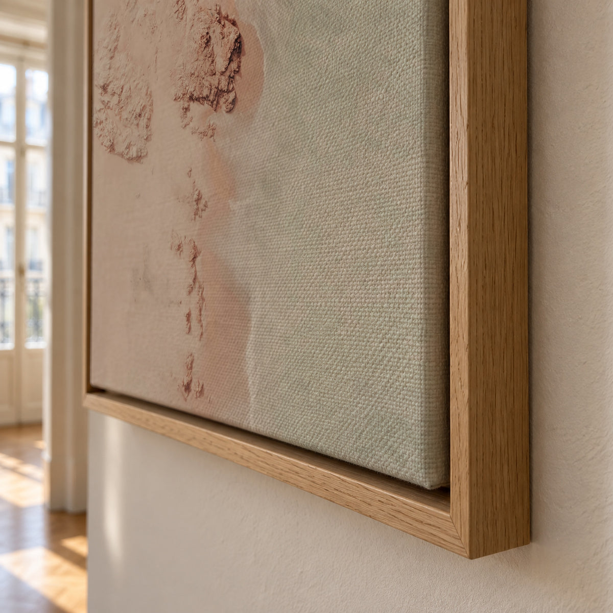 Mint champagne - Framed canvas detail